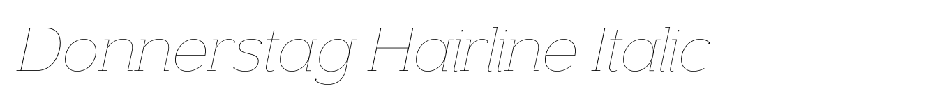 Donnerstag Hairline Italic image